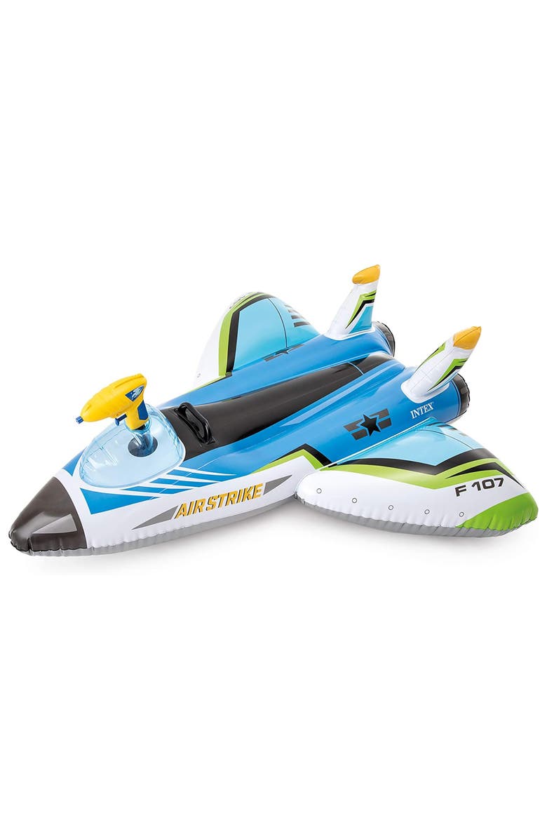 Intex Plane Rideon Pool Float W/ Water Gun, 88Lb Cap, Ages 3+, Alternate, color,