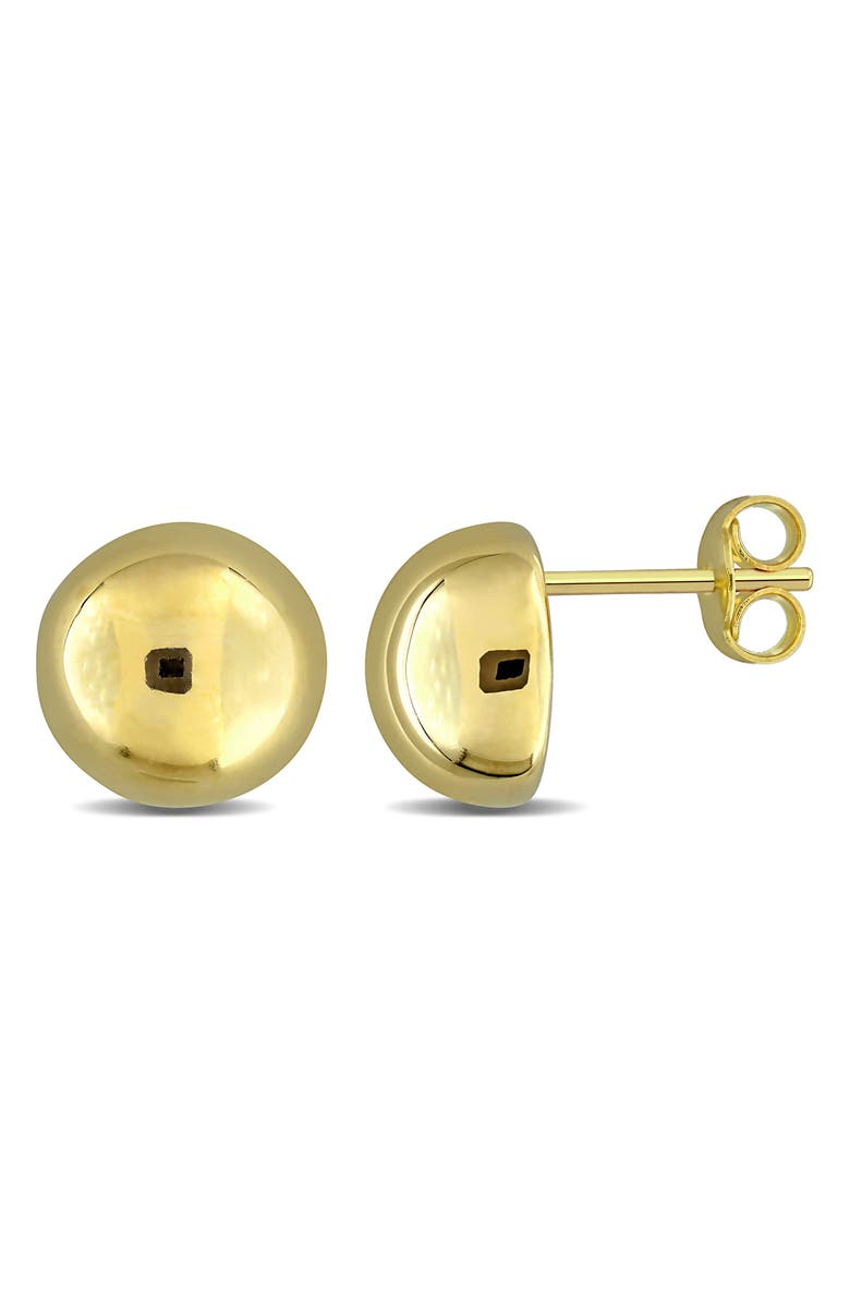 DELMAR Puffed Round Button Stud Earrings, Main, color, 