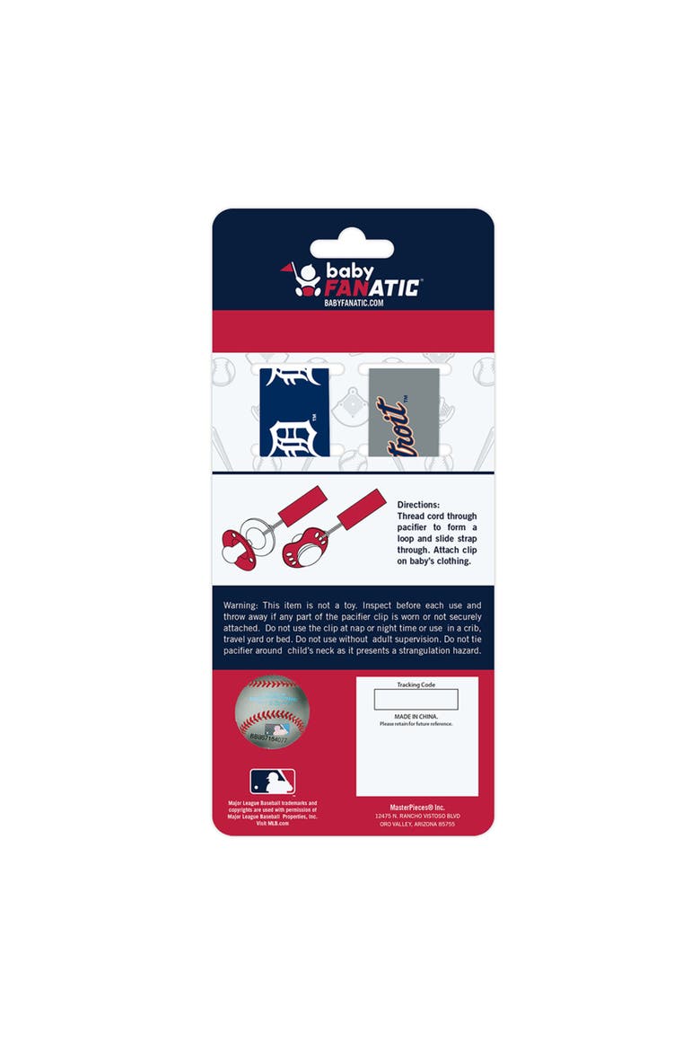Detroit Tigers Pacifier Clip 2-Pack, Alternate, color, Multicolor