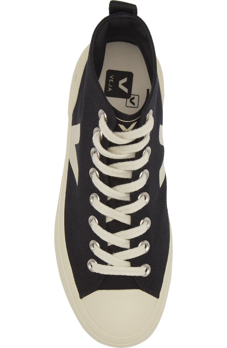 Veja Wata II High Top Sneaker, Alternate, color, Black Pierre