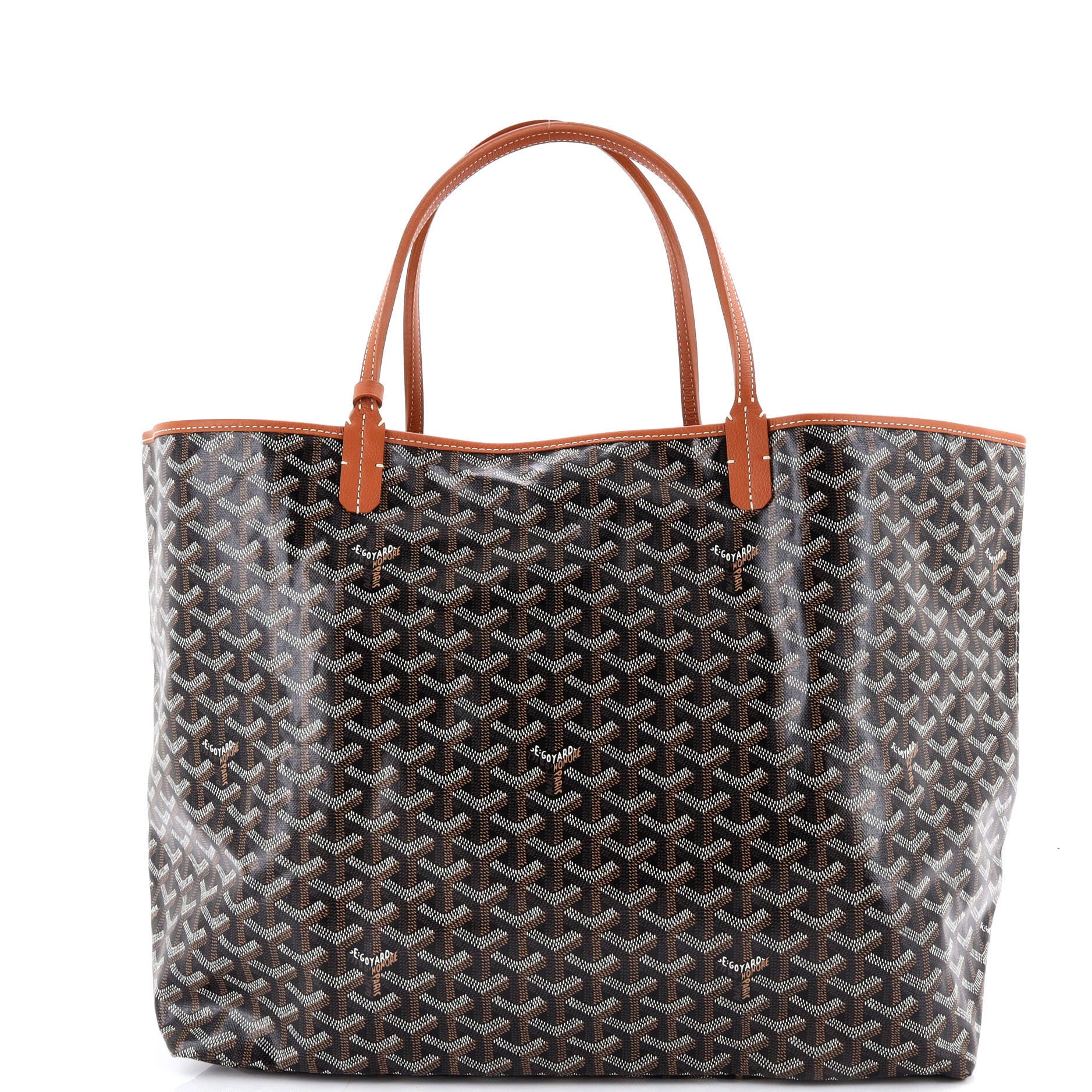 Pre-Owned Goyard Saint Louis Tote Coated Canvas PM, Alternate, color, Brown