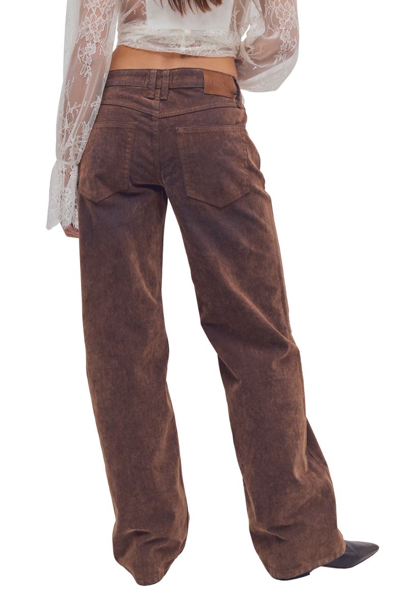 Tennessee Low Rise Wide Leg Jeans, Alternate, color, UMBER