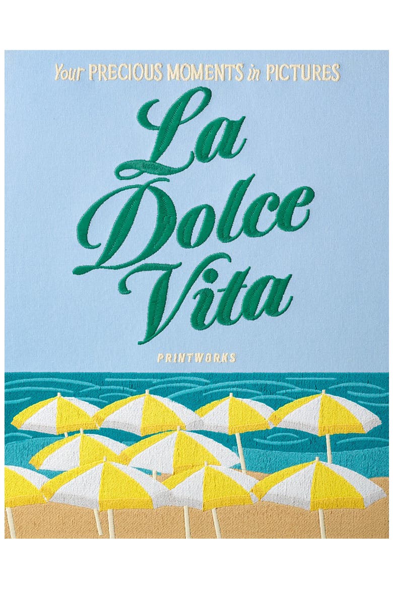 Dolce Vita Embroidered Photo Album, Alternate, color, BLUE MULTI