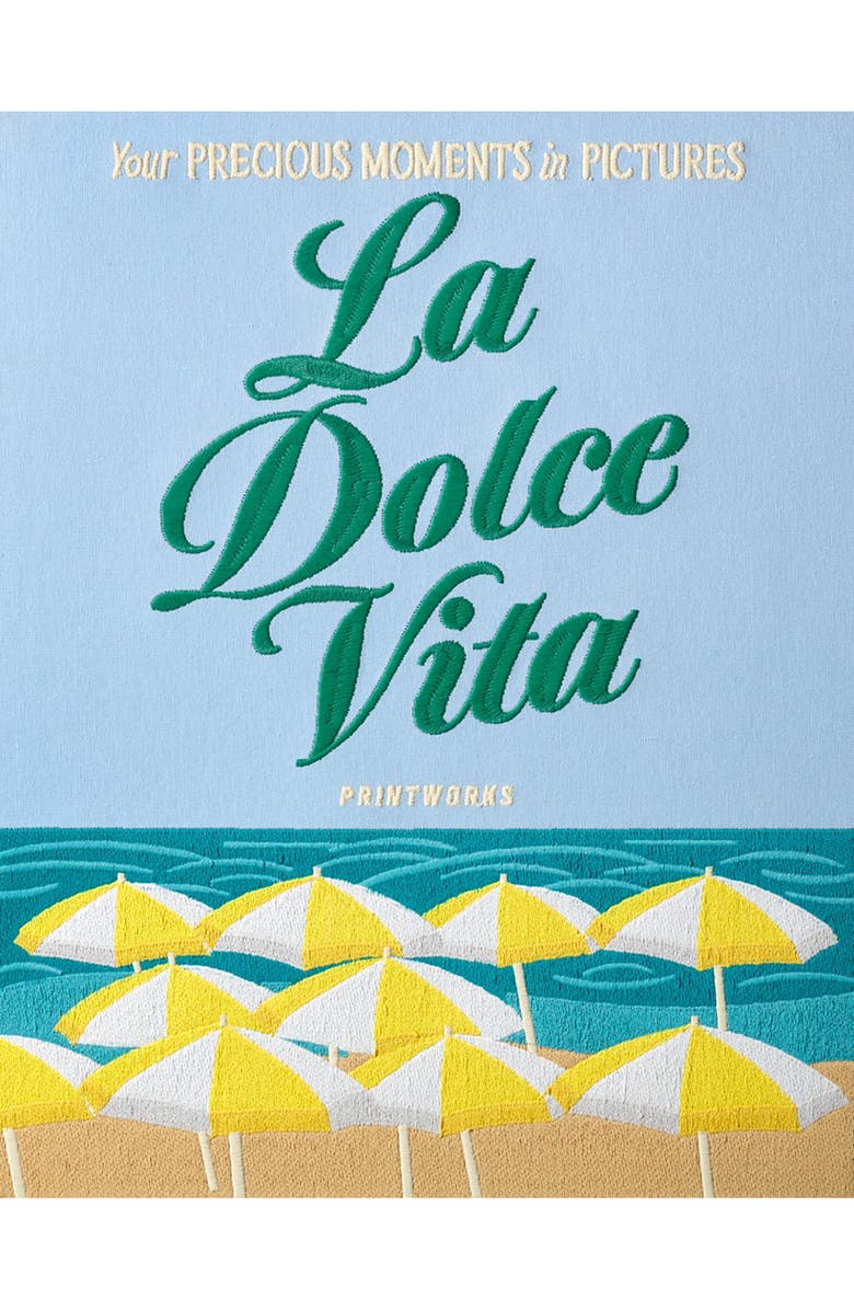 PRINTWORKS Dolce Vita Embroidered Photo Album, Alternate, color, Blue Multi