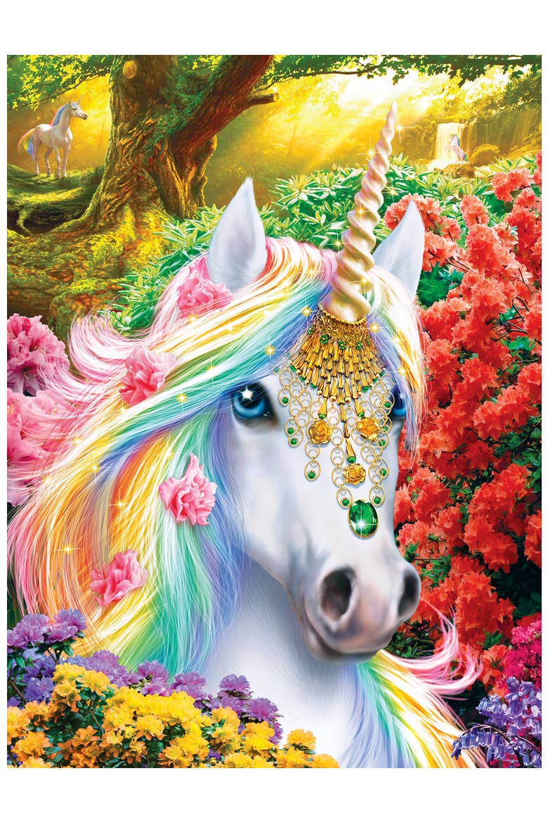 Her Majesty's Jewels 300pc Glow Puzzle, Alternate, color, Multicolor