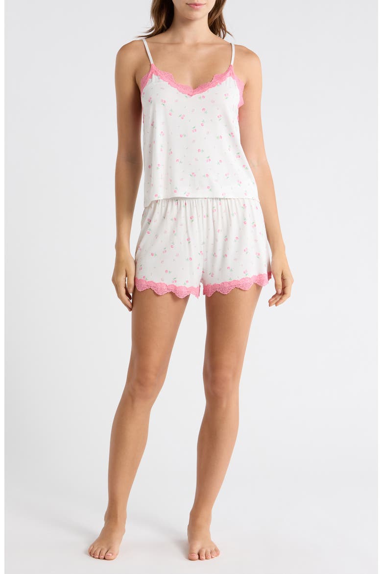 Sweet Slumber Short Pajamas, Main, color, CREAM CHERRIES