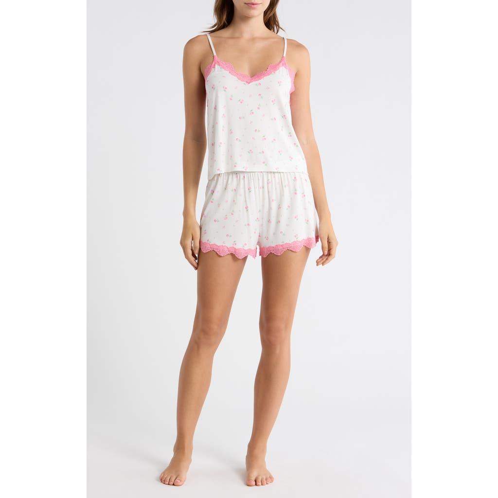 Honeydew Sweet Slumber Short Pajamas in Cream Cherries at Nordstrom Rack, Size X-Large