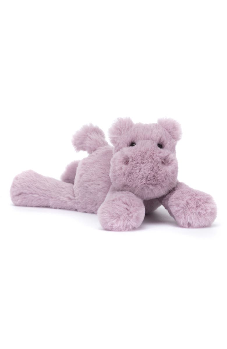 Jellycat Tiny Smudge Hippo Stuffed Animal, Main, color, Purple