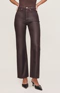 DL1961 Karmine Refined SculptSystem Coated High Rise Wide Leg Jeans