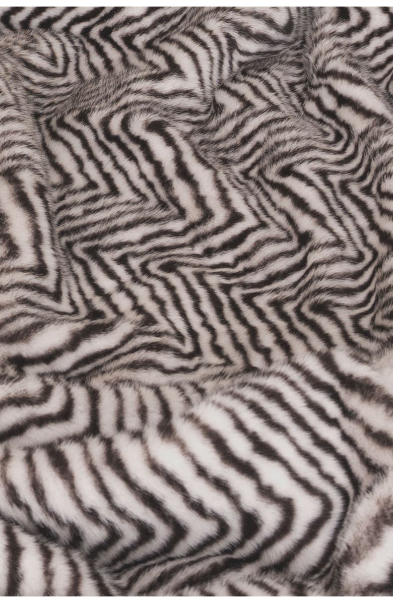 Sea To Me Blankets San Diego Safari Plush Faux Fur Throw Blanket, Alternate, color, Zebra