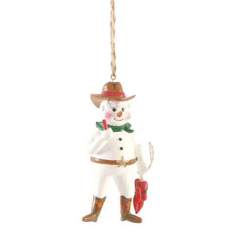 Sweatin' Snowman Ornament