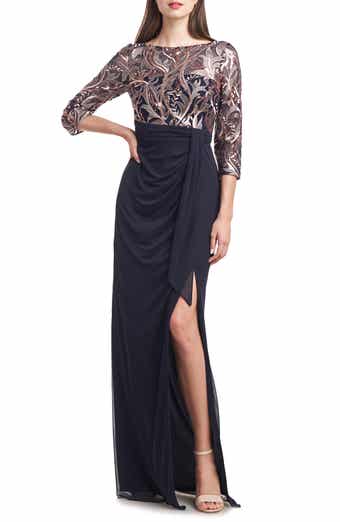 JS Collections Sammi Soutache Long Sleeve Cocktail Dress Nordstrom