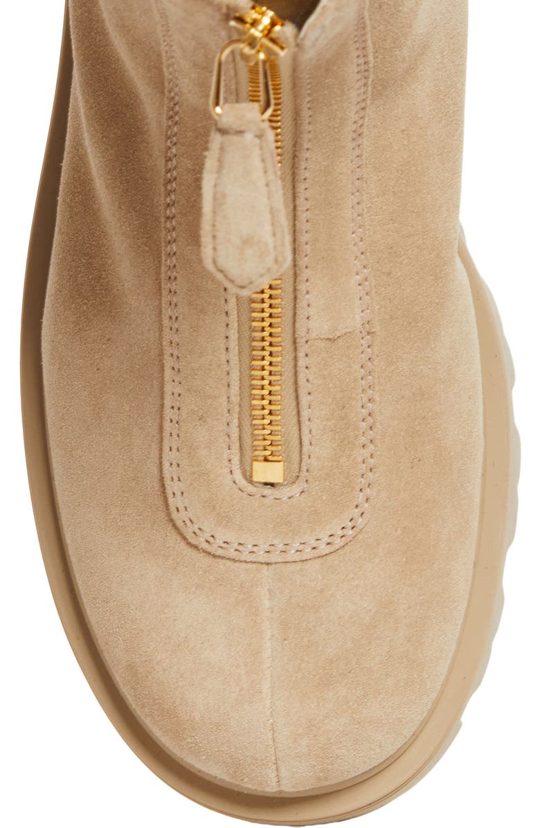 Prada Zip Front Lug Bootie, Alternate, color,