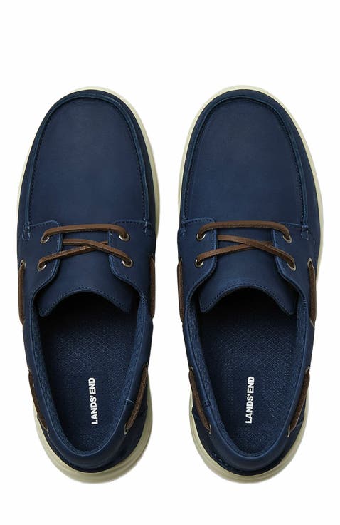 Comfort Leather Slip On Boat Shoes
