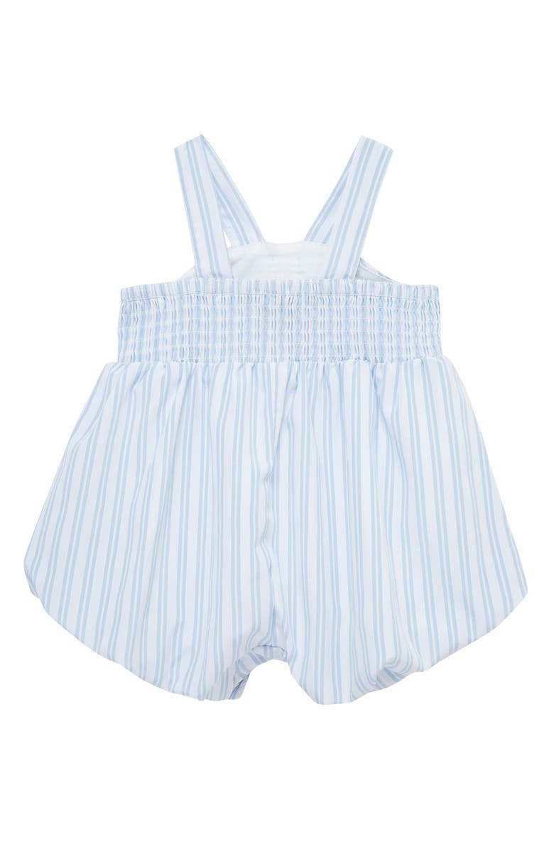 Habitual Kids Stripe Bow Accent Bubble Romper, Alternate, color, 