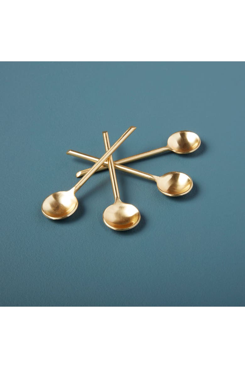Luxe Mini Spoons - Set of 4, Alternate, color, Gold
