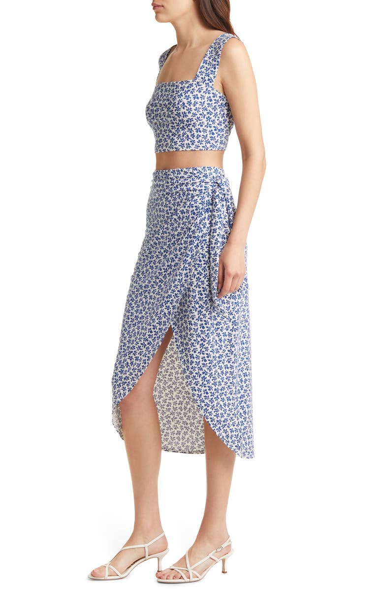 Reformation Rika Two-Piece Floral Print Dress, Alternate, color, 