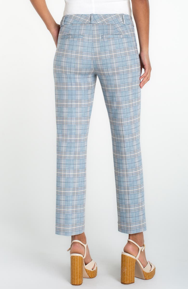 Liverpool Los Angeles Holly Plaid Welt Pocket Ankle Straight Leg Pants, Alternate, color, 