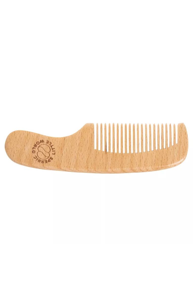 Sperric Wooden Baby Hair Brush with Soft Bristle and Comb Set, Alternate, color,