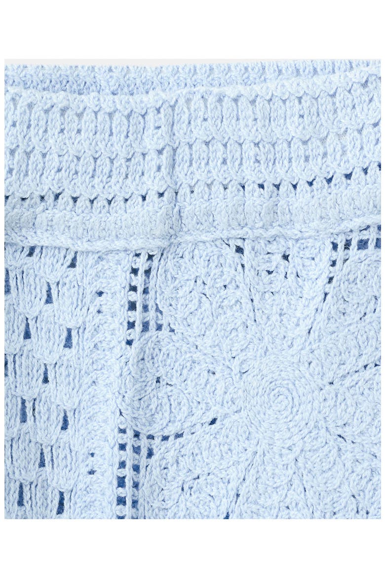 Openwork Embroidery Straight Leg Pants, Alternate, color, SKY BLUE