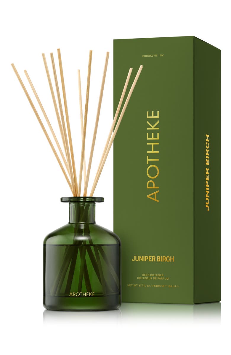 APOTHEKE Juniper Birch Reed Diffuser, Main, color,