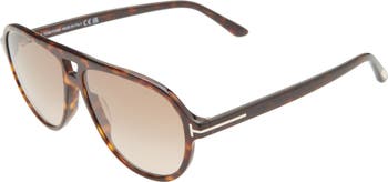 Jeffrey 59mm Gradient Pilot Sunglasses