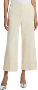Theory Patton Wide Cuff Stretch Cotton Crop Pants