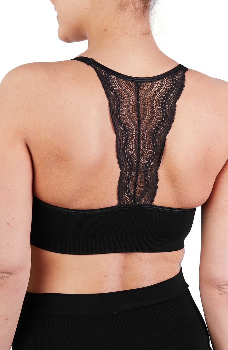 Cache Coeur Serenity Lace Maternity Bralette, Alternate, color, 