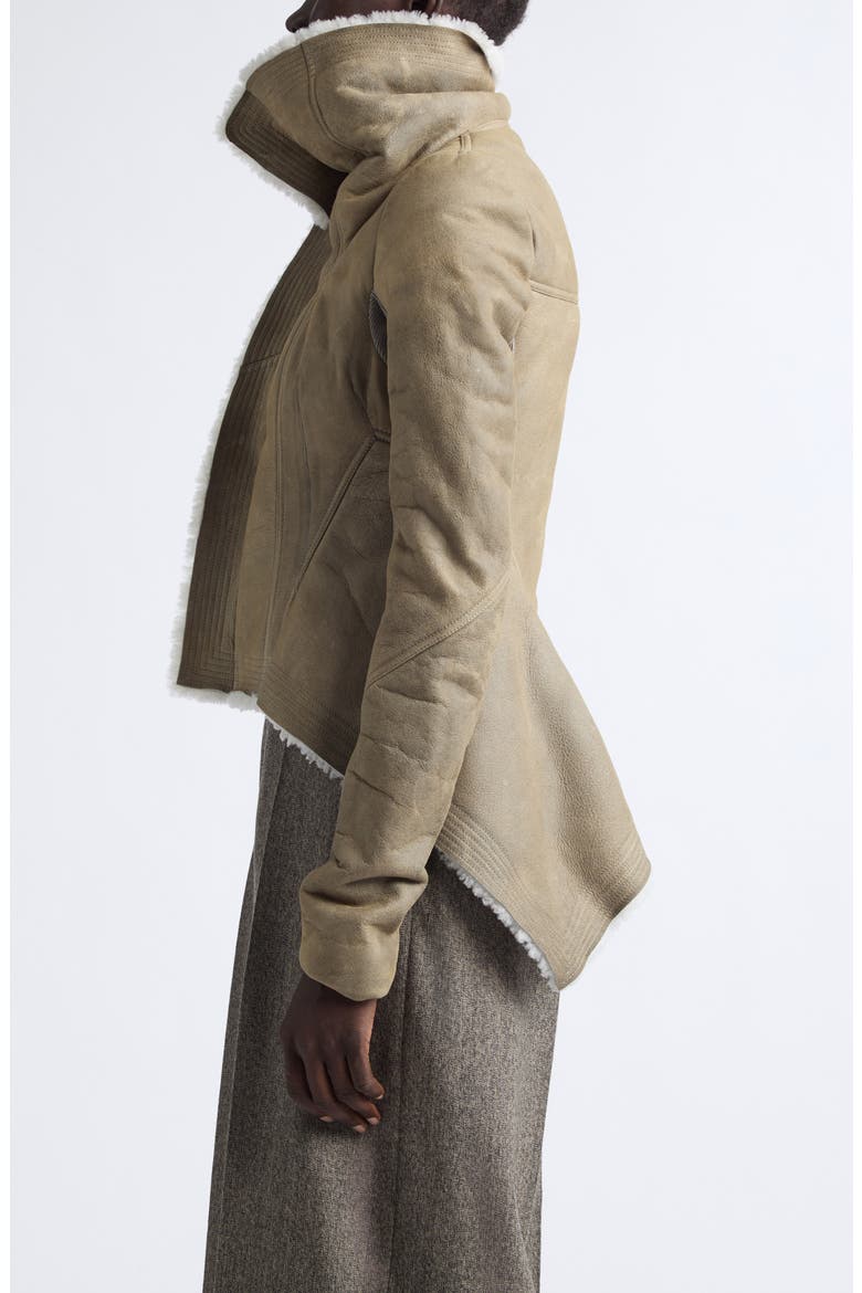 Naska Genuine Shearling Jacket, Alternate, color, DARK PEARL/ BLEACH