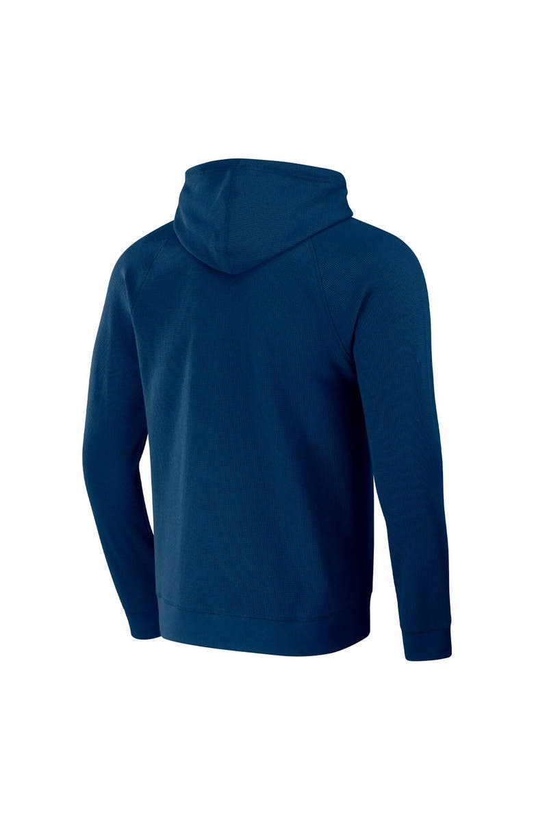 Darius Rucker Collection by Fanatics Men's Darius Rucker Collection by Fanatics Navy California Angels Waffle-Knit Raglan Pullover Hoodie, Alternate, color, Navy