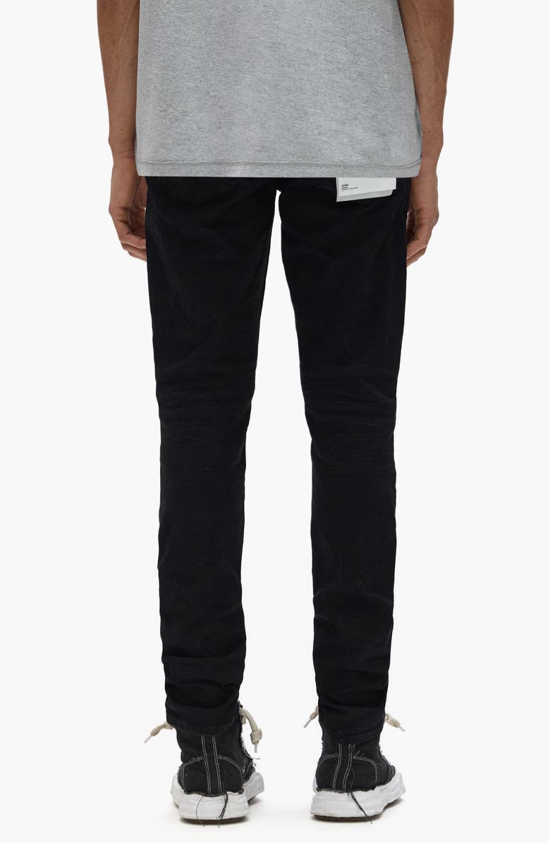 PURPLE BRAND Rip & Repair Knee Slim Jeans, Alternate, color, Black