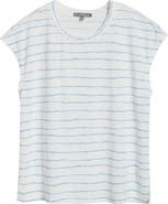 Wit & Wisdom Stripe Linen Blend T-Shirt
