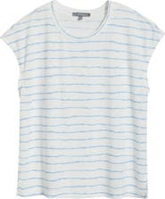 Wit & Wisdom Stripe Linen Blend T-Shirt