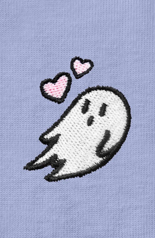 Dalix Heartly Ghost Tee In Lavender Blue