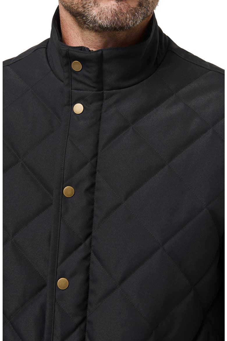 Highlander Quilted Twill Jacket, Alternate, color, BLACK