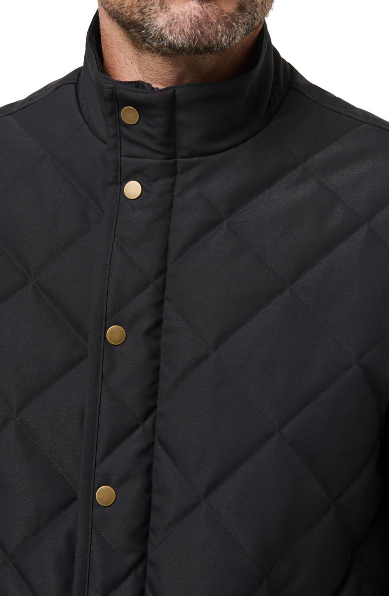 TravisMathew Highlander Quilted Twill Jacket, Alternate, color, Black