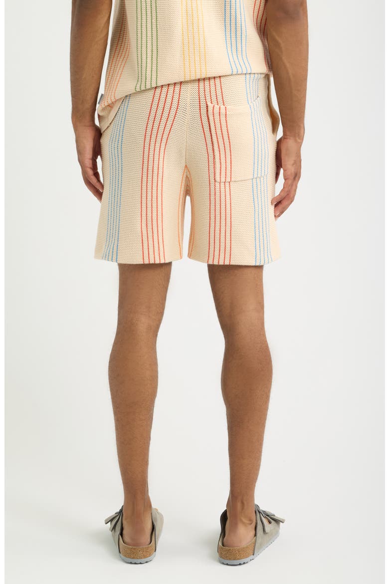 Sliced Knit Shorts, Alternate, color, BEIGE