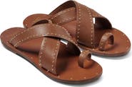 Beek Curlew Studded Crossover Strap Slide Sandal