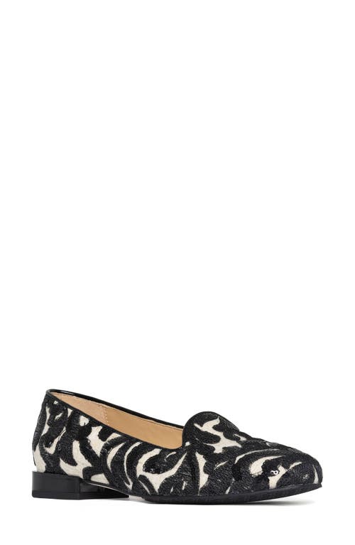 Donald Pliner Reena Sequin Embellished Loafer Flat In Animal Print
