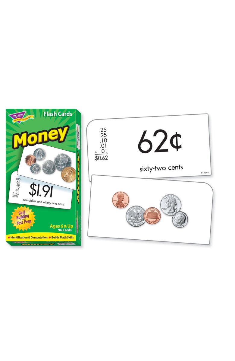 TREND Enterprises Money Skill Drill Flash Cards, Alternate, color, Multicolored