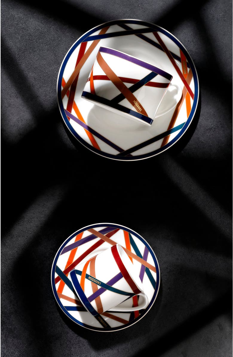 Missoni Home Tableware Dinner Plates NASTRI Set of 2 Multicolor diam. 10.75", Alternate, color, Multicolor