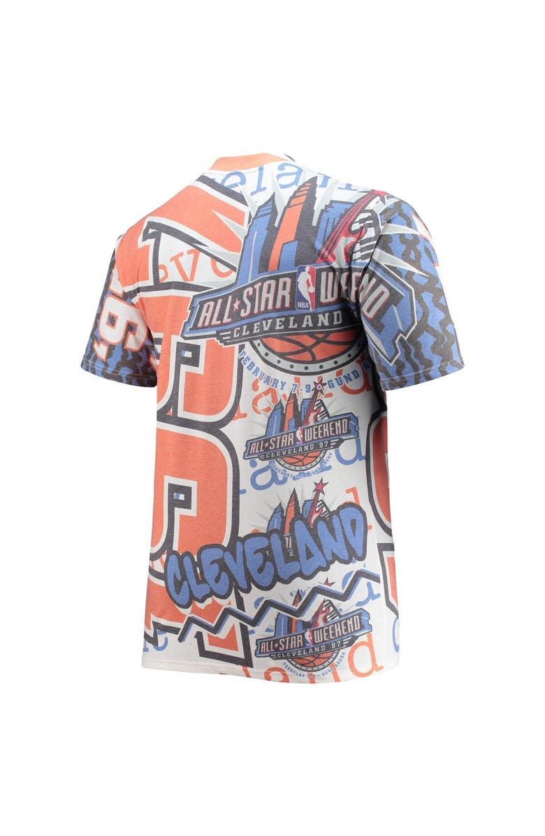 Mitchell & Ness Men's Mitchell & Ness White NBA 1997 All-Star Game Hardwood Classics Big & Tall Jumbotron T-Shirt, Alternate, color, White