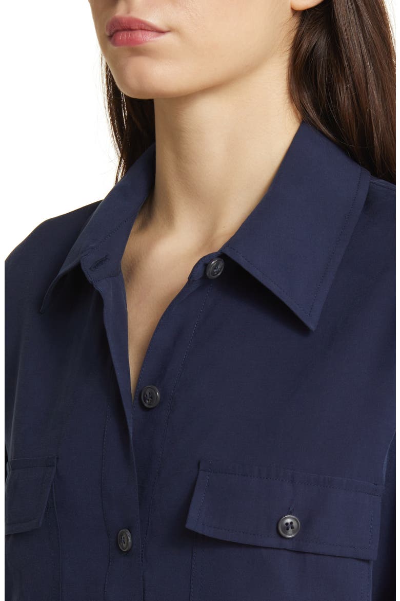 Huxley Long Sleeve Shirtdress, Alternate, color, NAVY