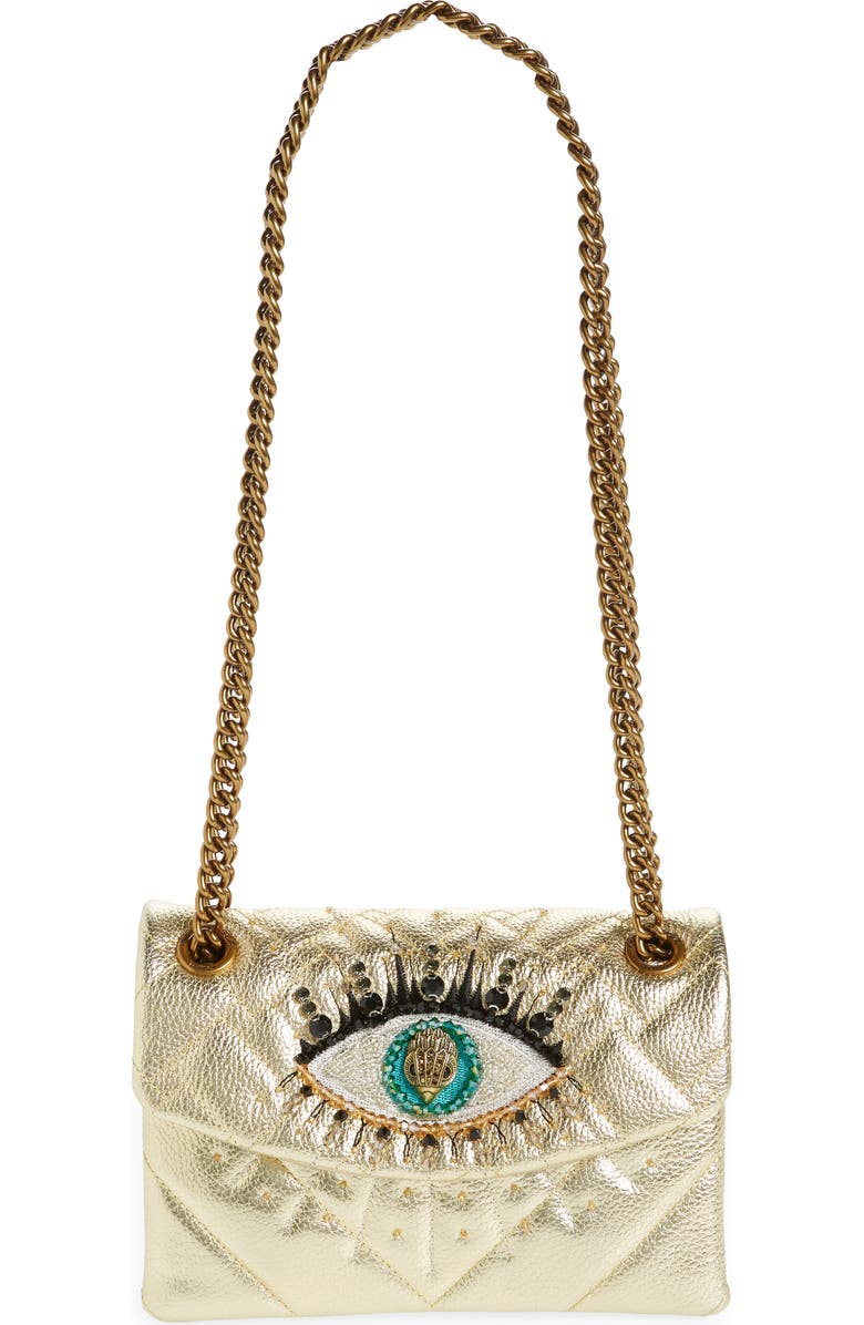 Kurt Geiger London Mini Kensington Eye Quilted Leather Crossbody Bag, Main, color,