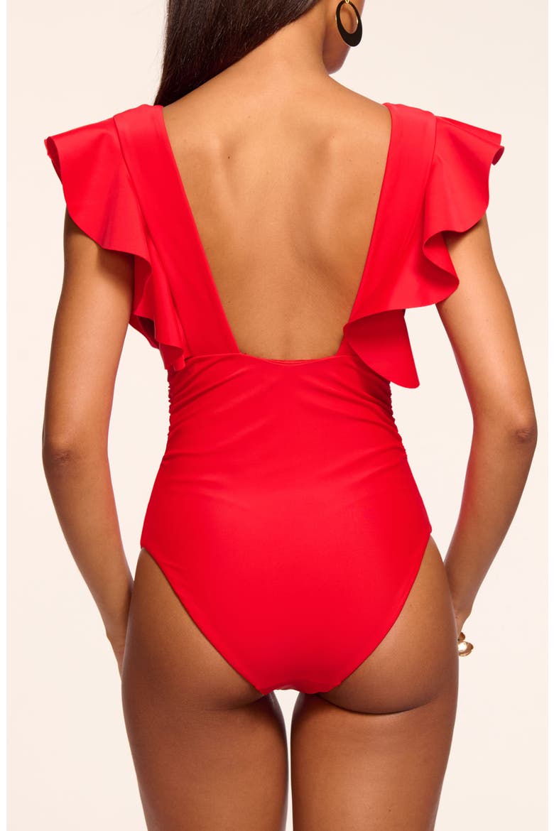 Kaye One-Piece Swimsuit, Alternate, color, FLAME