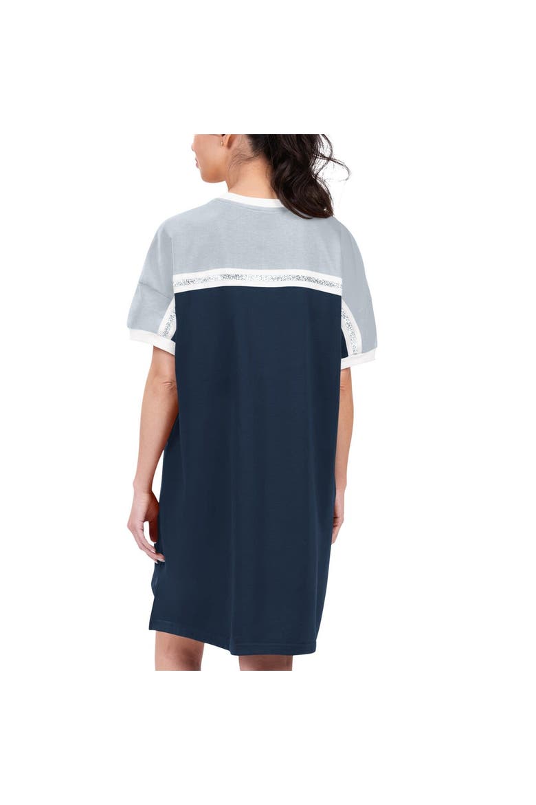 Women's G-III 4Her by Carl Banks Navy/Gray New York Yankees Circus Catch Sneaker Dress, Alternate, color, Navy