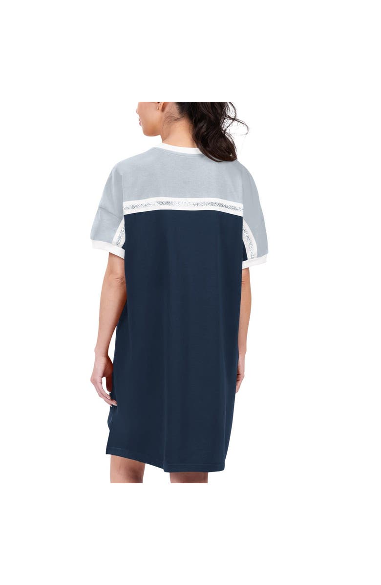 G-III 4HER BY CARL BANKS Women's G-III 4Her by Carl Banks Navy/Gray New York Yankees Circus Catch Sneaker Dress, Alternate, color, Navy