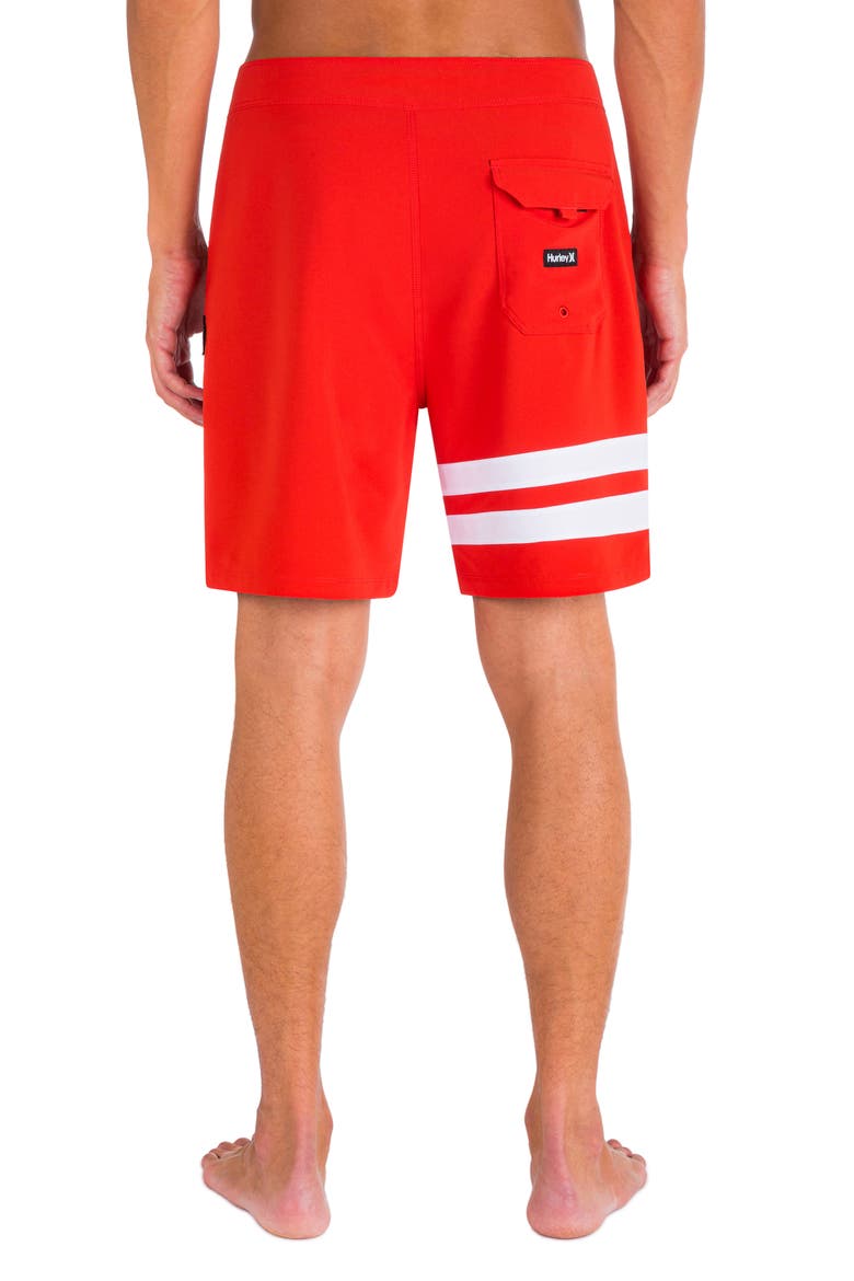 Block Party Board Shorts, Alternate, color, HABANERO