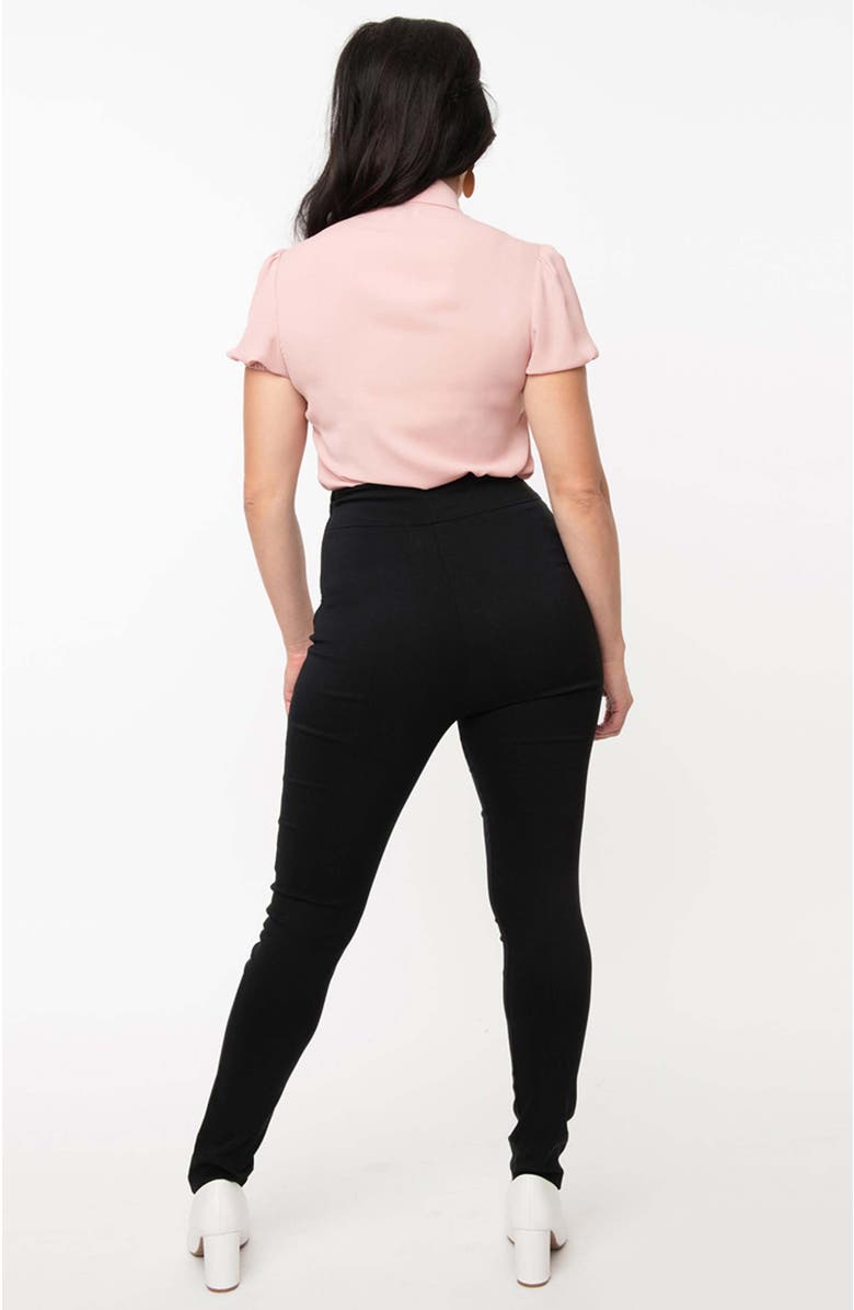 Unique Vintage Rizzo Cigarette Pants, Alternate, color, Black