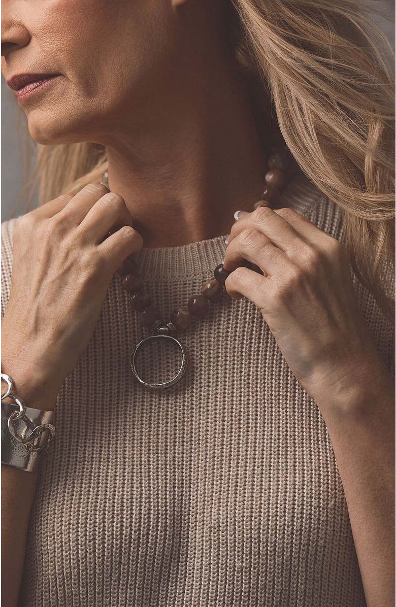 Collection 1304 Danica Silver Necklace, Alternate, color, Silver